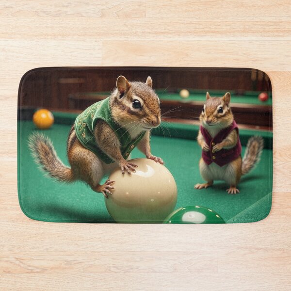 Item preview, Chipmunks Play Pool designed and sold by Tridentulus.