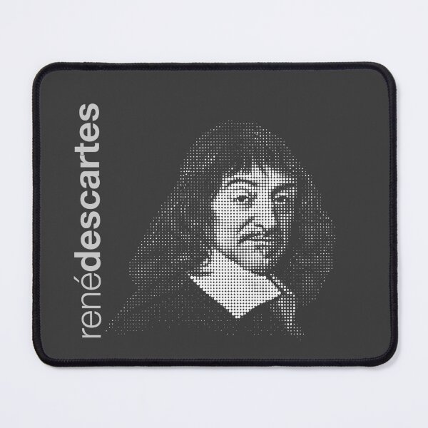 Item preview, René Descartes halftone poster designed and sold by CMYKStudio.