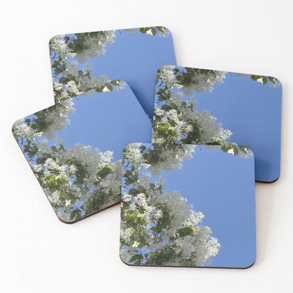 Item preview, White flowers blue sky designed and sold by dhaydream.