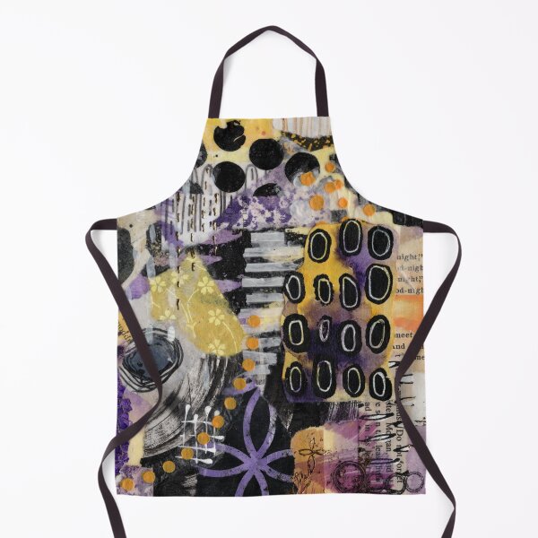 Artikelvorschau, Grunge-Collage in Lila, Gelb, Schwarz und Weiß entworfen und verkauft von EmbellishEmy.