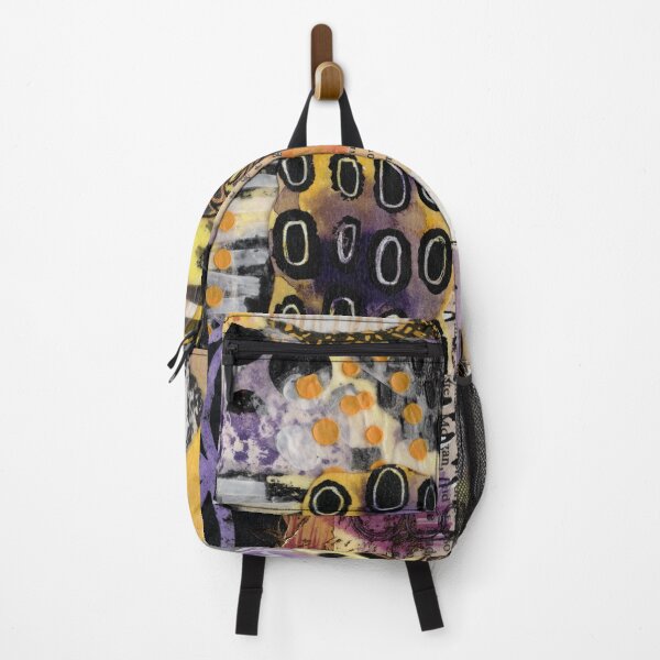 Item preview, Grungy collage in purple, yellow, black and white designed and sold by EmbellishEmy.