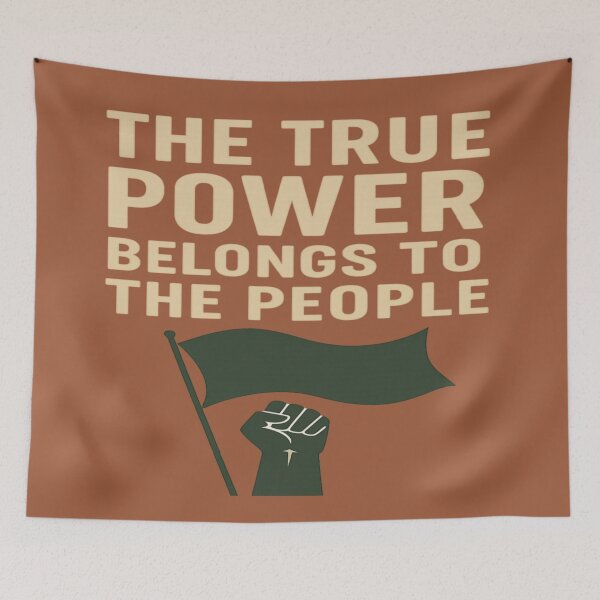 Item preview, The True Power Belongs to the People — Democracy Poster designed and sold by JM Language Service.