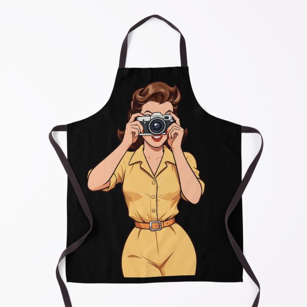 Item preview, Vintage Camera Pin-Up — Retro 1950s Photographer Art designed and sold by sooperstore.