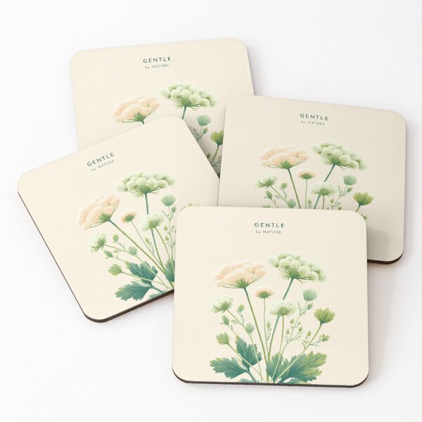 Item preview,    Dill Flower Gentle by Nature – Minimal Botanical Illustration with Soft Typography designed and sold by BobaBunny76.