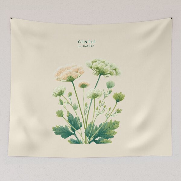 Item preview,    Dill Flower Gentle by Nature – Minimal Botanical Illustration with Soft Typography designed and sold by BobaBunny76.