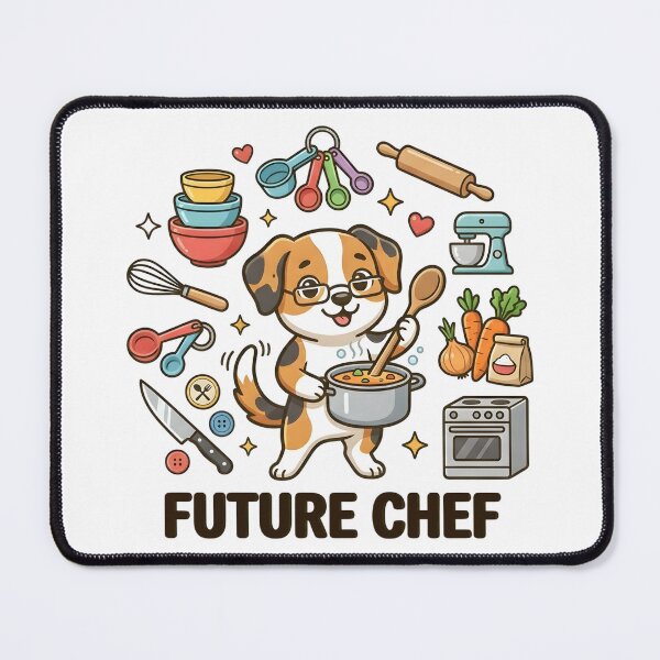 Item preview, Cute Dog Future Chef Kids T-Shirt – Funny Cooking Puppy designed and sold by DIRTYSKETCHH.