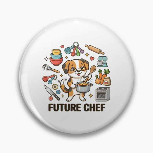 Item preview, Cute Dog Future Chef Kids T-Shirt – Funny Cooking Puppy designed and sold by DIRTYSKETCHH.