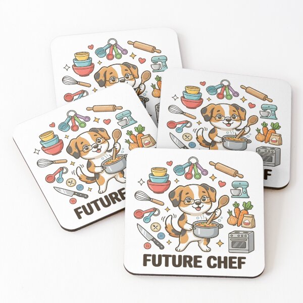 Item preview, Cute Dog Future Chef Kids T-Shirt – Funny Cooking Puppy designed and sold by DIRTYSKETCHH.