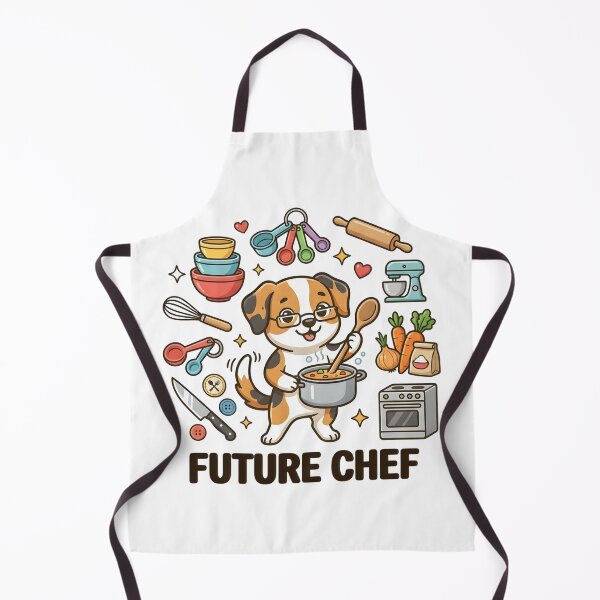 Item preview, Cute Dog Future Chef Kids T-Shirt – Funny Cooking Puppy designed and sold by DIRTYSKETCHH.