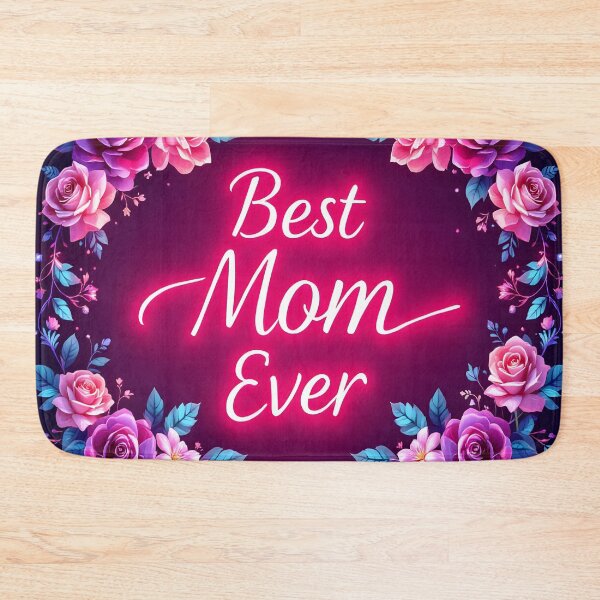 Item preview, Best Mom Ever Floral Neon Design – Mother’s Day Gift, Pink Rose Aesthetic Artwork designed and sold by DreamyWallVibes.