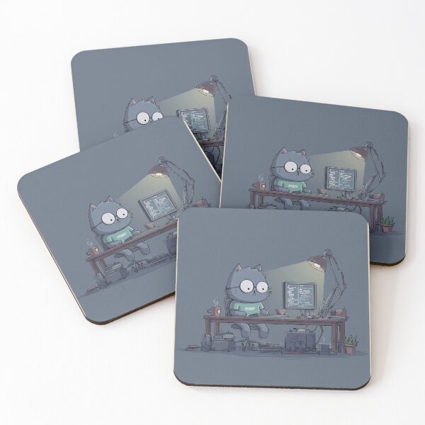 Item preview, Hardworking Office Cat at Desk Productivity Cute Work Aesthetic Design designed and sold by Meow-Attitude.
