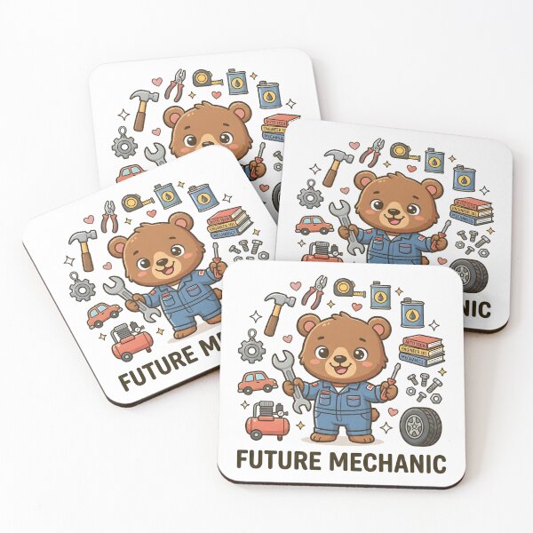 Item preview, Cute Bear Future Mechanic Kids T-Shirt – Funny Repair Bear designed and sold by DIRTYSKETCHH.