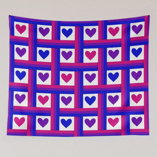 Item preview, Bi Pride Flags and Hearts designed and sold by Don-A-Hue.