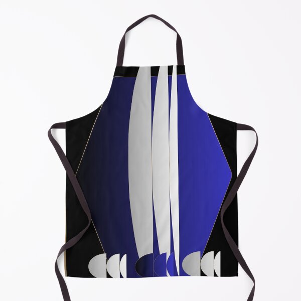 Aperçu de l'œuvre Voilier géométrique minimaliste — Version abstraite bleu marine et or foncée créée et vendue par Dee Tirang.