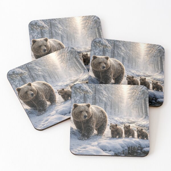 Item preview, Bear Family Journeying Through Snow designed and sold by Focus & Wander.