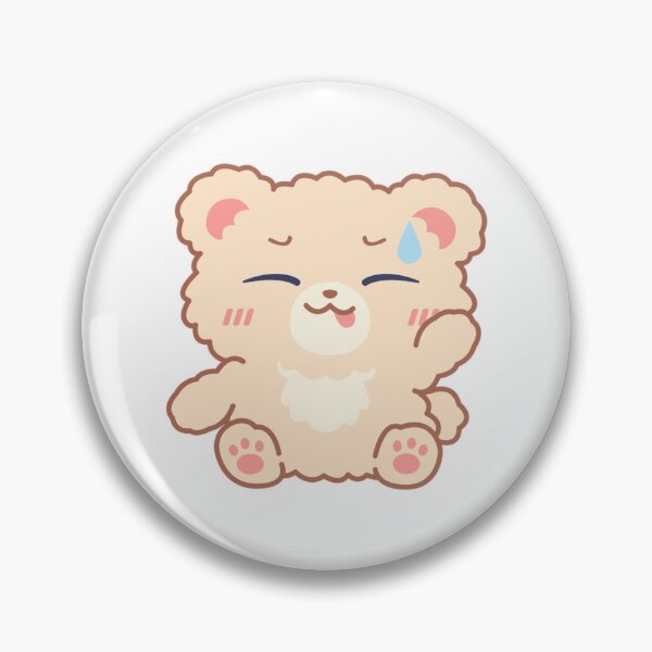 Item preview, Cute Bear Kawaii Cheeky Smiling Illustration designed and sold by VioArtCreations.