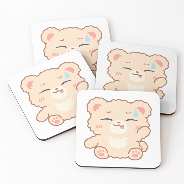 Item preview, Cute Bear Kawaii Cheeky Smiling Illustration designed and sold by VioArtCreations.