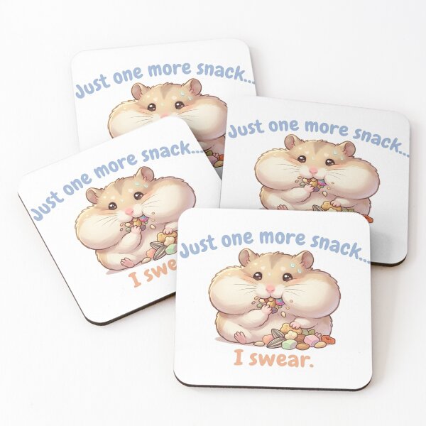 Item preview, Kawaii Hamster Snacking Relatable Sticker designed and sold by Mochi-Sprites.