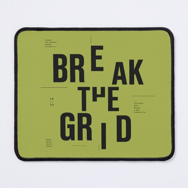 Item preview, Broken Grid Typography Poster – Minimalist Black & White Abstract Text Design, Modern Editorial Style Graphic Print designed and sold by Sanika arts .