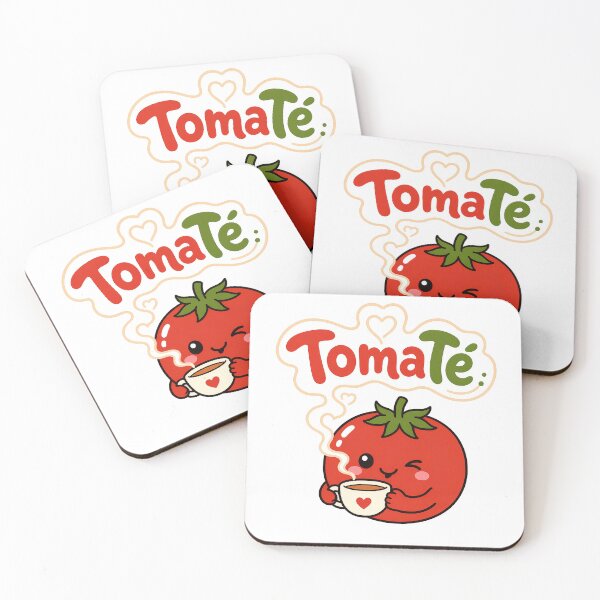 Item preview, Tomato drinking tea. designed and sold by ArTete_Studio.