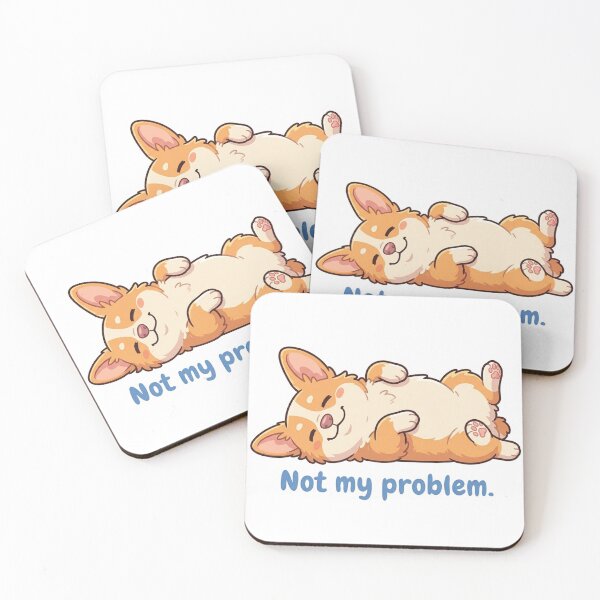 Item preview, Unbothered Corgi Belly Up Sticker designed and sold by Mochi-Sprites.