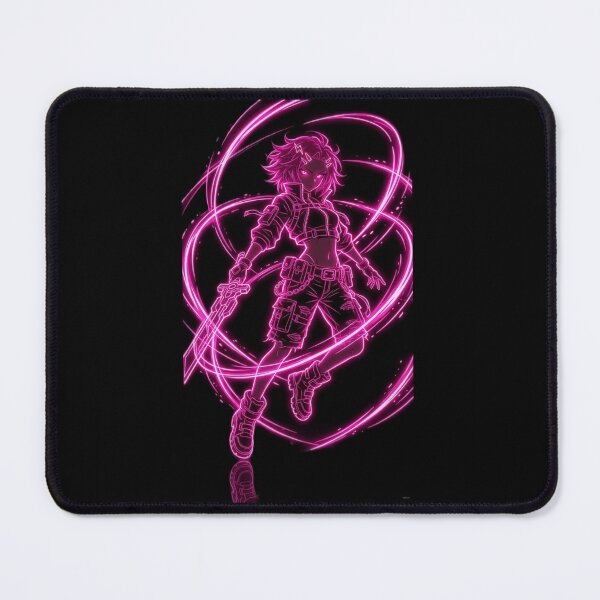 Item preview, Cyberpunk Neon Pink Warrior – Energy Sword & Glowing Pink Aura designed and sold by RadaQueen.