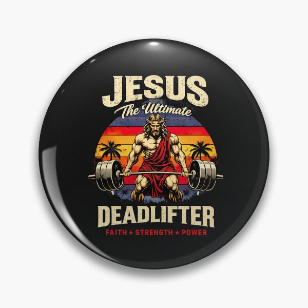 Item preview, Jesus The Ultimate Deadlifter Funny Christian Workout Gym designed and sold by graphic-genie.