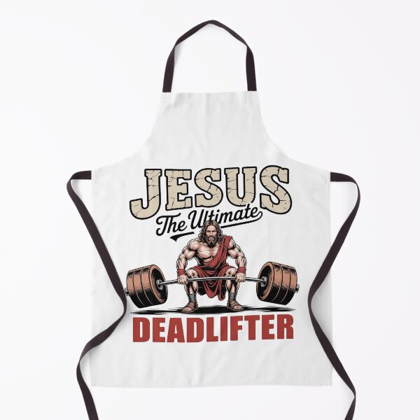 Item preview, Jesus The Ultimate Deadlifter Funny Christian Workout Gym designed and sold by graphic-genie.