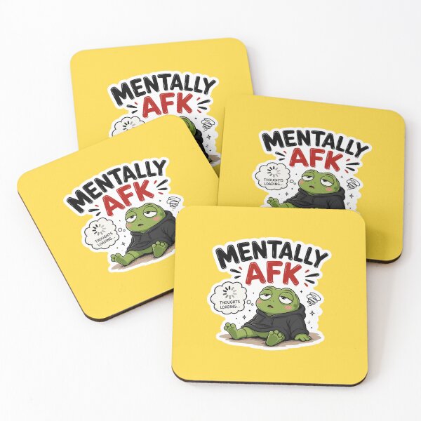 Item preview, Mentally AFK Funny Frog Sticker | Brain Not Responding Meme | Relatable Gen Z Humor designed and sold by Pransis_Diginer_26.
