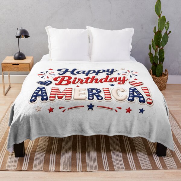 Item preview, Happy Birthday America, 4th of July, Independence Day, 250th anniversary, Holiday, Perfect for BBQ,  designed and sold by ShayeCollective.