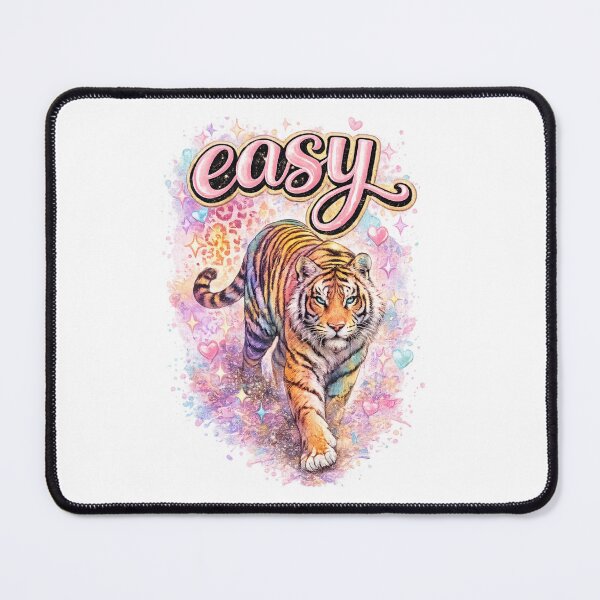 Item preview, Easy Tiger Colorful Girly Tiger Graphic Cute Wild Aesthetic Sticker designed and sold by Dana  Burke.