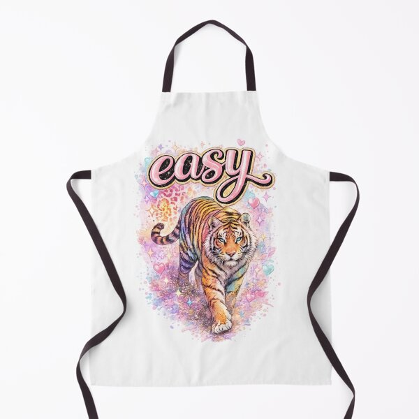 Item preview, Easy Tiger Colorful Girly Tiger Graphic Cute Wild Aesthetic Sticker designed and sold by Dana Burke.
