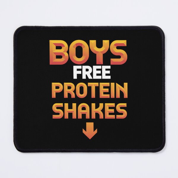 Item preview, Boys Free Protein Shakes Gay Gym LGBT Pride Month Joke designed and sold by PunkNation-Arts.