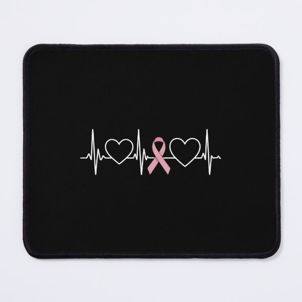Item preview, Breast Cancer Awareness Month Pink Ribbon Heartbeat designed and sold by PunkNation-Arts.