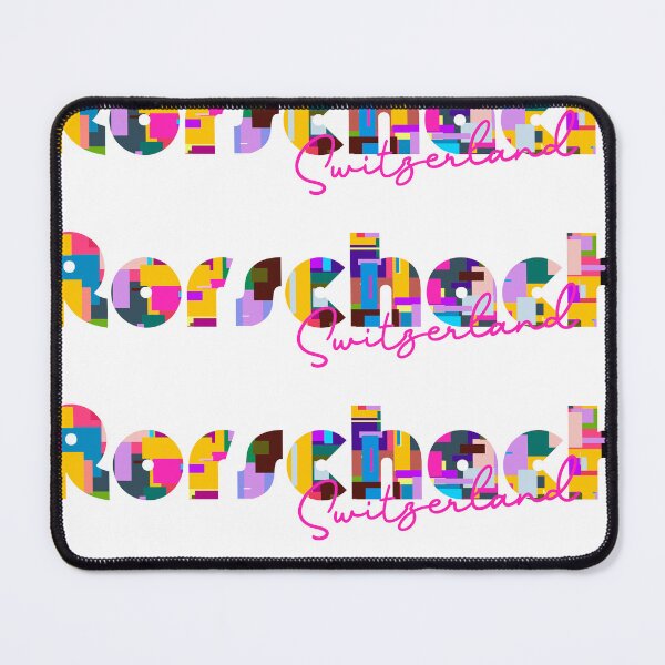 Item preview, Rorschach, Switzerland, Vibrant Abstract City Typography Art designed and sold by Wanderful-roads.