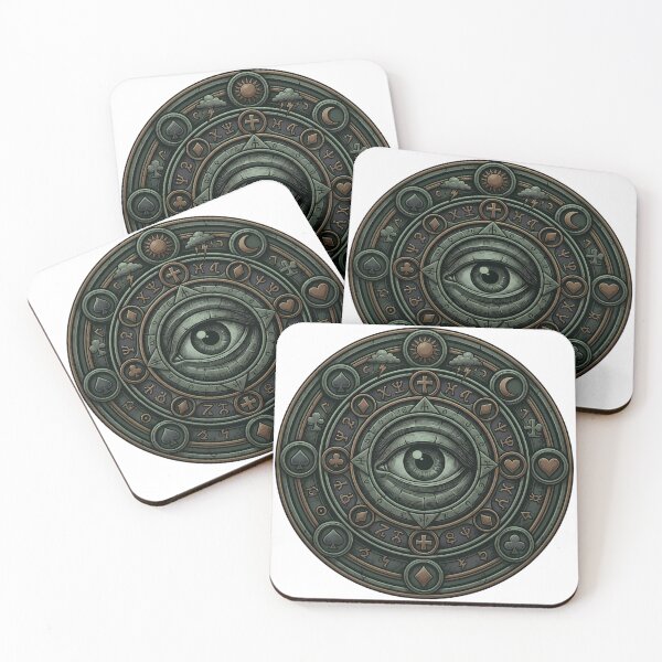 Item preview, Vintage Occult All Seeing Eye Esoteric Mandala designed and sold by chattsuede.