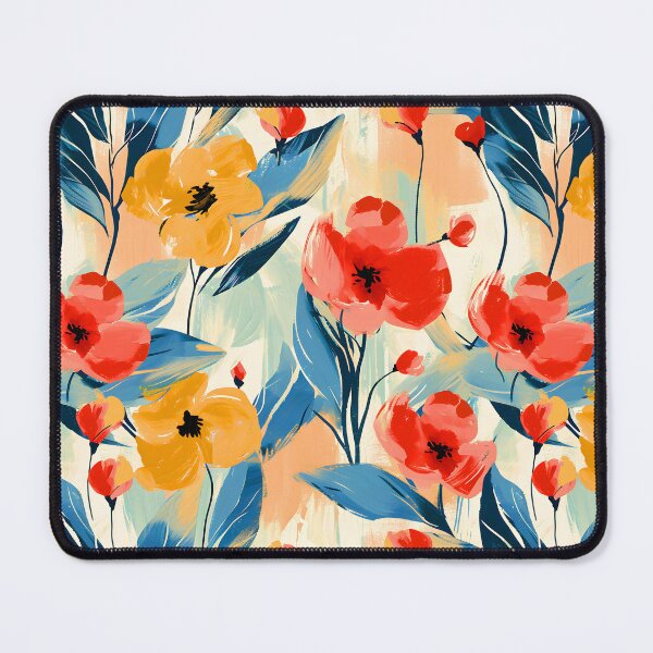 Item preview, Impressionism-Style Red And Yellow Floral Digital Painting designed and sold by DEC02.