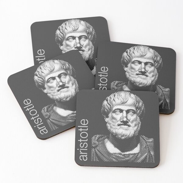 Item preview, Aristotle halftone poster designed and sold by CMYKStudio.