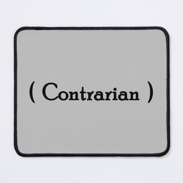Item preview, Iconic Label - "Contrarian" Black Lettering designed and sold by cousinbessie.
