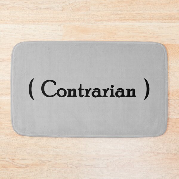 Item preview, Iconic Label - "Contrarian" Black Lettering designed and sold by cousinbessie.
