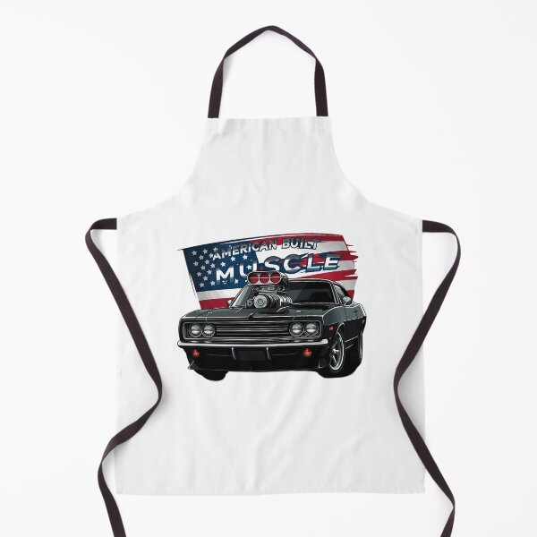 Item preview, American Built Muscle Car with Waving Flag designed and sold by chattsuede.