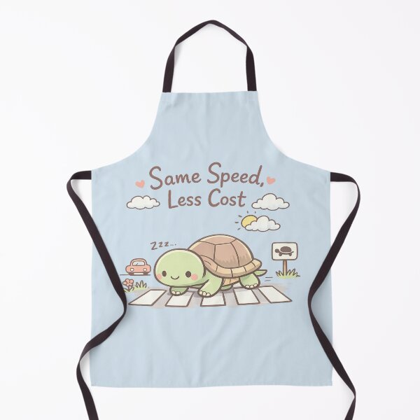 Item preview, Cute Slow Turtle Crossing | Cozy Pastel Aesthetic "Same Speed Less Cost" Funny Minimal Art designed and sold by PopCulturePixel.