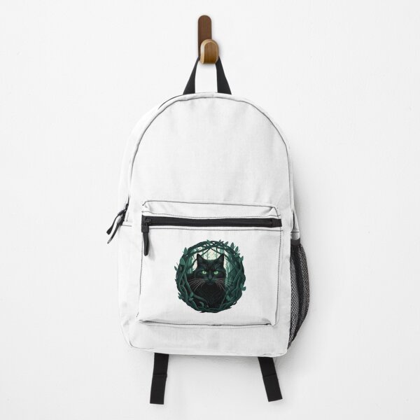 Item preview, Mystical Black Cat Forest Eyes Illustration designed and sold by chattsuede.