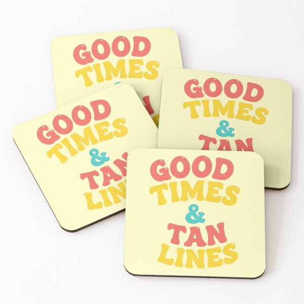 Item preview, Good Times & Tan Lines – Fun Summer Typography Design designed and sold by Sea Gem.