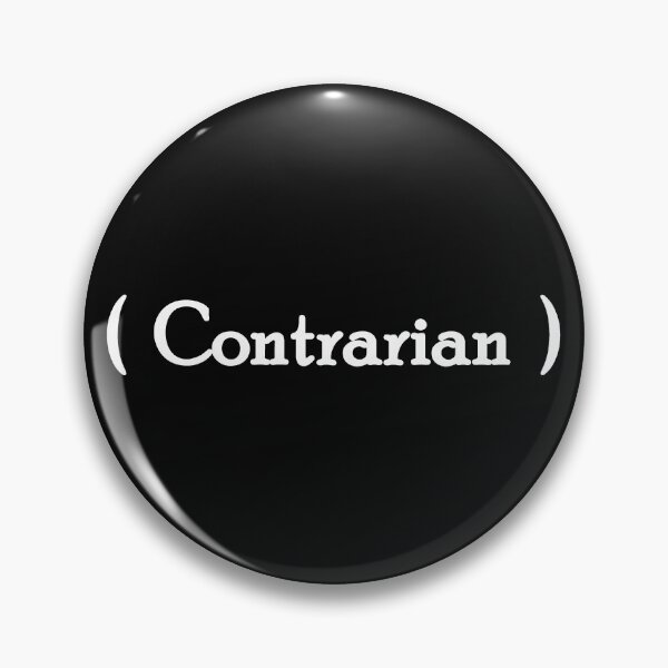 Item preview, Iconic Label - "Contrarian" White Lettering designed and sold by cousinbessie.