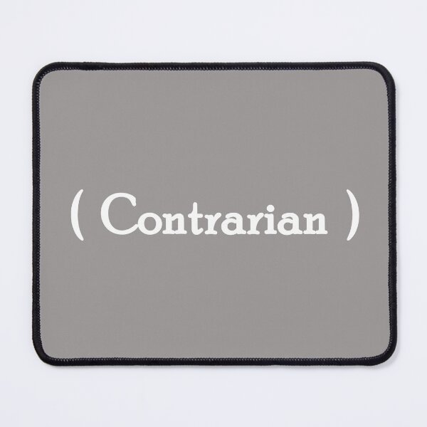Item preview, Iconic Label - "Contrarian" White Lettering designed and sold by cousinbessie.