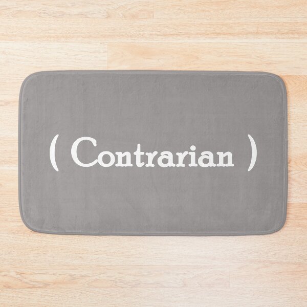 Item preview, Iconic Label - "Contrarian" White Lettering designed and sold by cousinbessie.