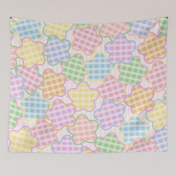 Item preview, Cute Star Parades on Pastel Pink-White Stripe Background designed and sold by kindacute-shop.