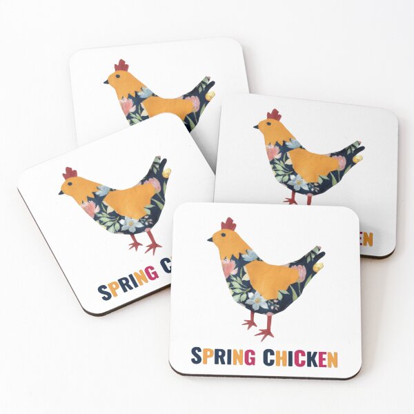 Item preview, Spring Chicken Floral Folk designed and sold by SillyMagic2026.
