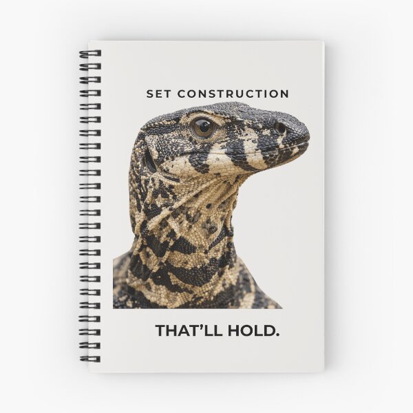 Item preview, Set Construction Goanna - That'll Hold Funny Theatre Crew Design designed and sold by Creature-Truths.